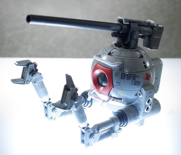 ジャンク】組立済当時物MG1/100RB-79ボール〔Ver.Ka〕箱説付