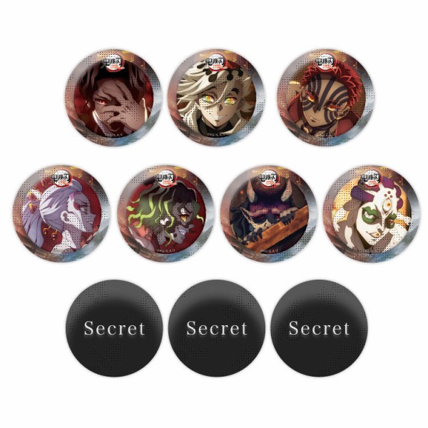 鬼滅の刃 上弦集結 そして刀鍛冶の里へ 缶バッジ8個セット 鬼滅の刃