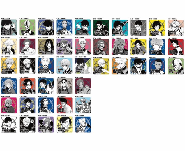 ブルーロック」 カラーコースター（5枚セット） : アニメ＆漫画 グッズ情報