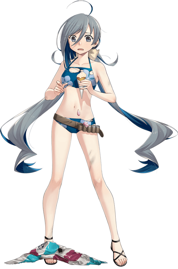 艦これアーケード 水着フレッチャー 中破 ダブステ 艦これアーケード