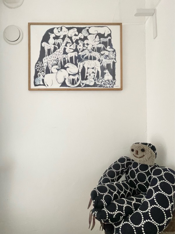 大きなインテリアアート 額絵 ポスター 額縁 検）ミナペルホネン