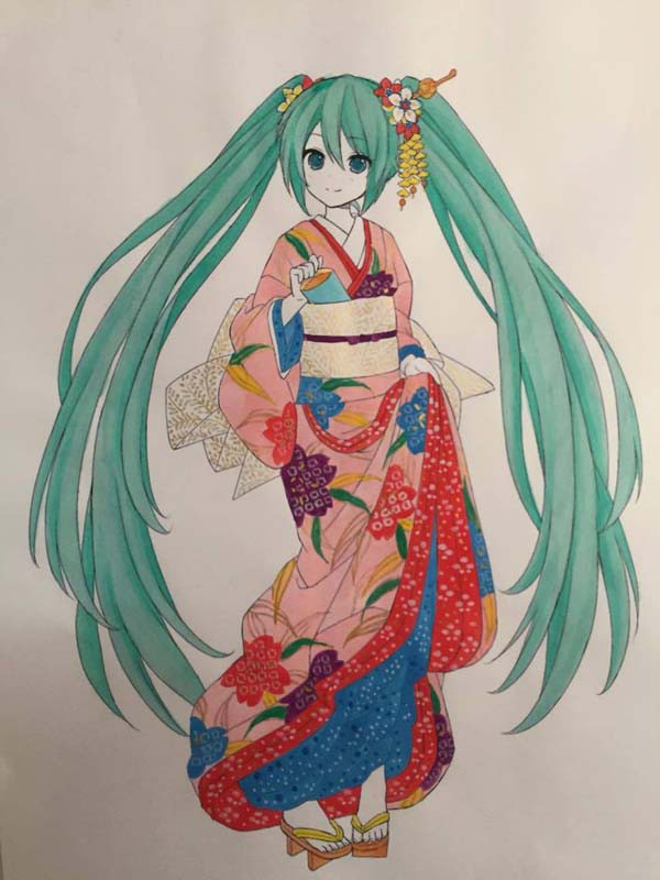 初音ミク 浮世絵 木版画 歌姫 東海道 初音未来 第二版 株式会社ホビー