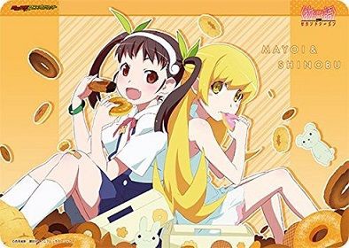 化物語 忍野忍 八九寺真宵 ラバーマット プレイマット 物語シリーズ