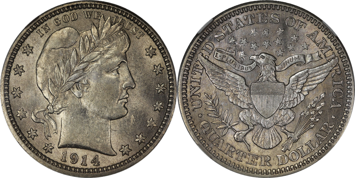 1907年 アメリカ バーバーコイン ハーフダラー 4枚セット バーバー