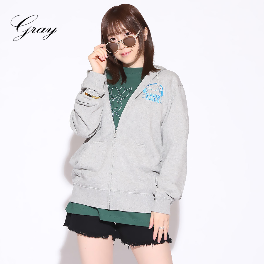 yanagina ファンクラブ限定 蝶ロゴ付きクリーム色 パーカー Lサイズ