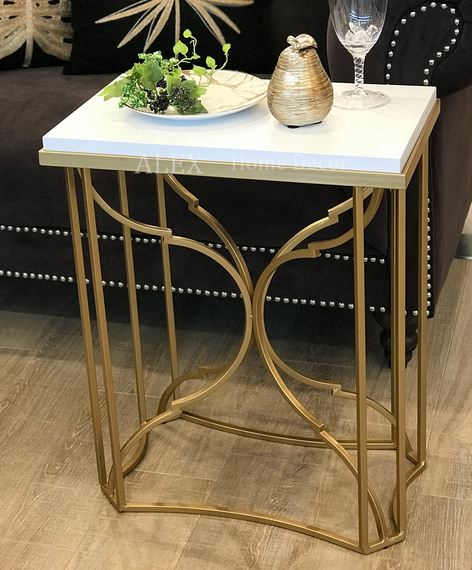 アンティーク 英国調 薔薇タイル アイアン 花台 飾り棚 サイドテーブル