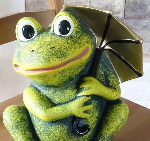 バカラ】動物 カエル 蛙 置物 インテリア☆美品☆幸運