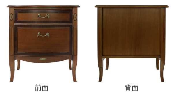 サイドチェスト ナイトテーブル クラシック調 Venezia 幅55cm （ 開梱