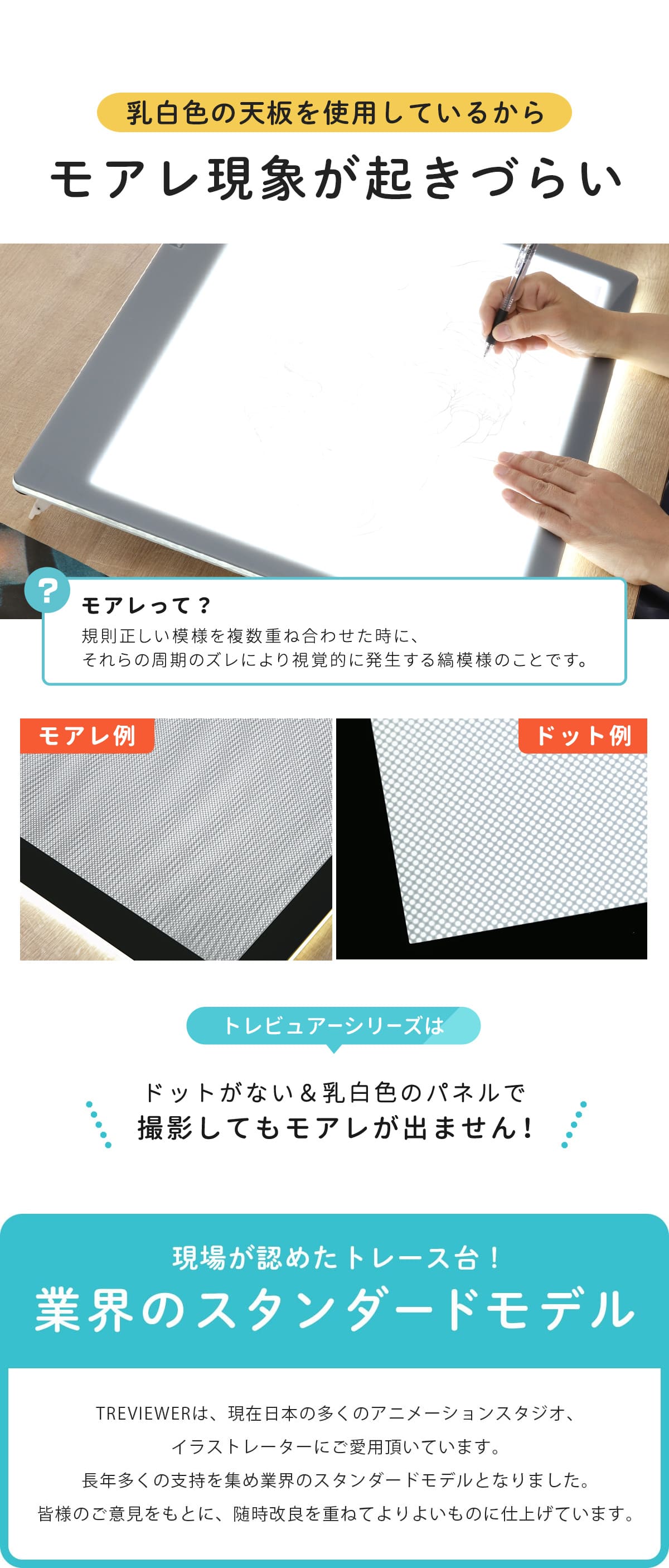 トレース台 A2 薄型LED トレビュアー A2-450 （ TREVIEWER 日本製 7