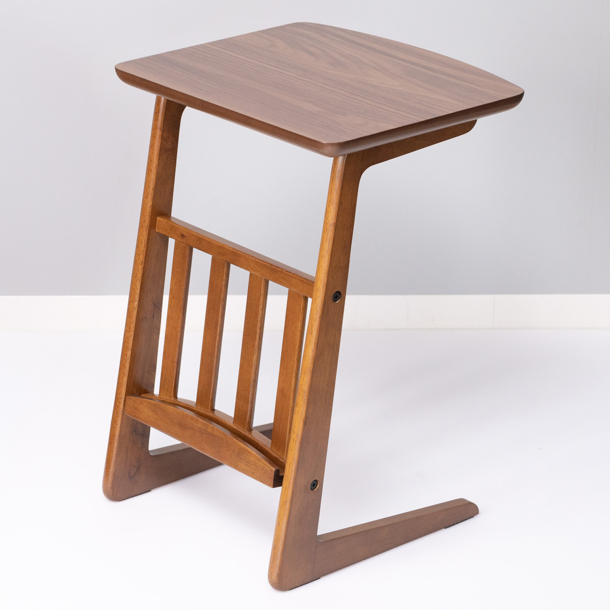 ソファサイドテーブル マガジンラック付 （ サイドテーブル トムテ