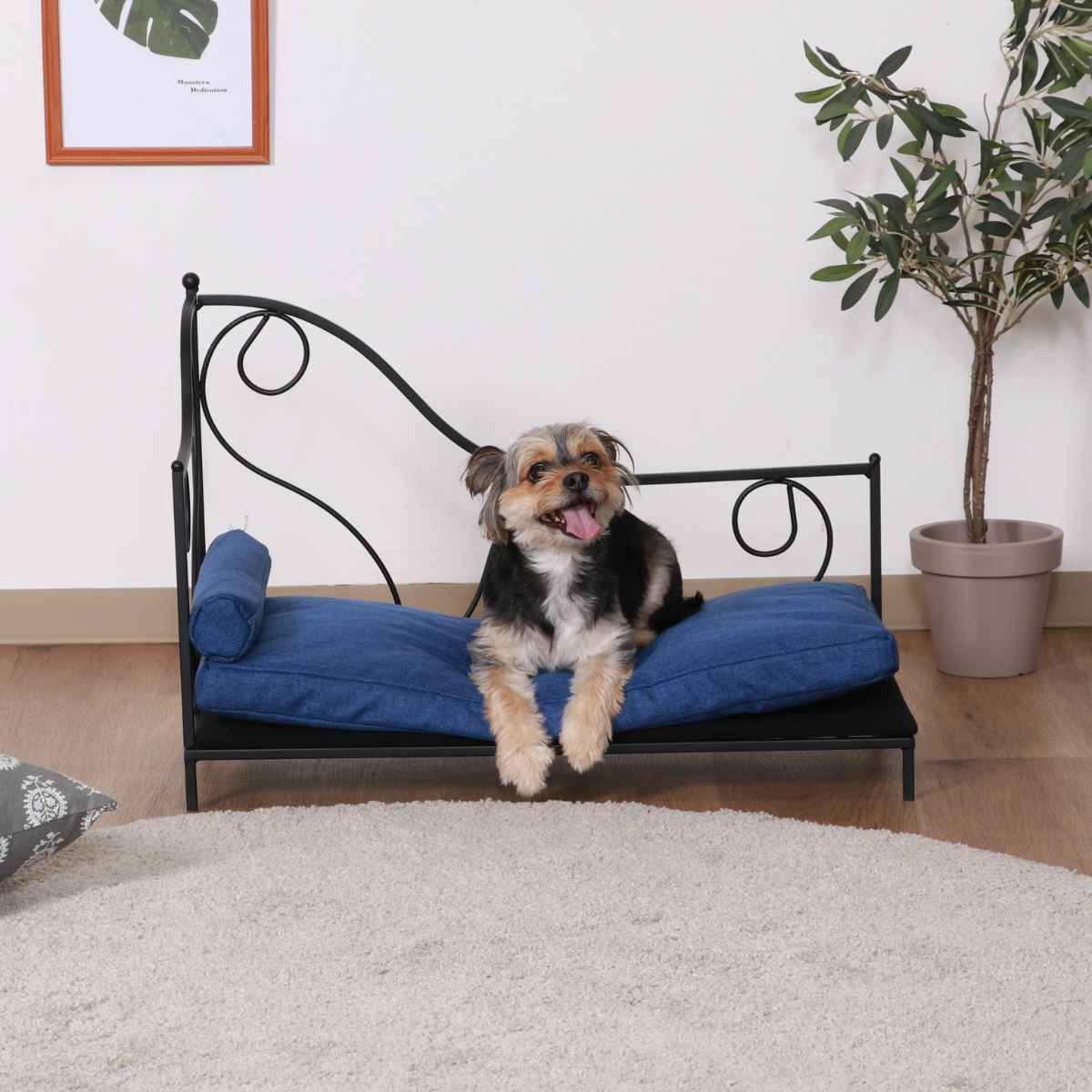 ペットベッド 幅68cm スチールフレーム クッション （ ペットソファ 犬