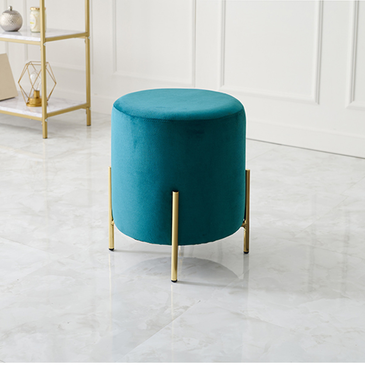 オットマン スツール 椅子 チェア グリーン お洒落 ロココ 【公式通販】