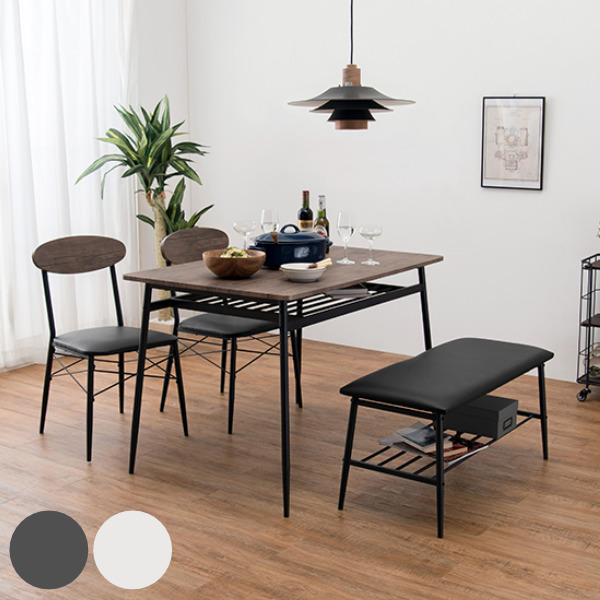ダイニングセット 4点セット 4人 ダイニング テーブル チェア ベンチ 4