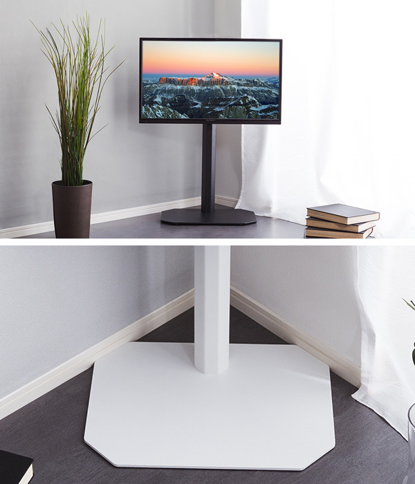 TVスタンド 八角支柱 65V型対応 壁寄せ テレビ台 （ TV台 テレビ