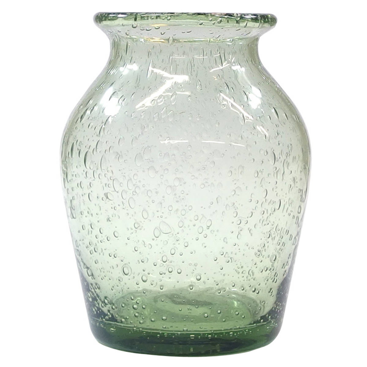 花瓶 手吹きバブルガラスフラワーベース ポット ガラス （ 花びん