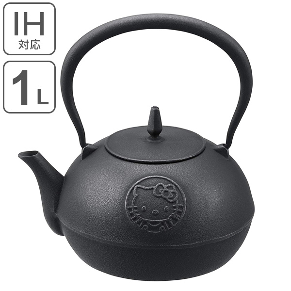 dショッピング |鉄瓶 1.0L ハローキティ 南部鉄瓶 南部鉄器 IH対応