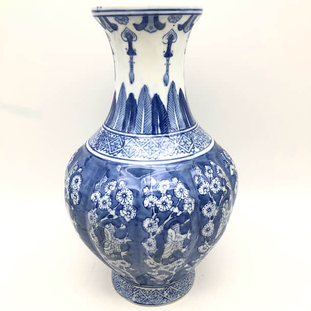 ♢中国古陶磁 青花 長方形印盒 盒子 染付 印泥入 古玩 古美術品 骨董品