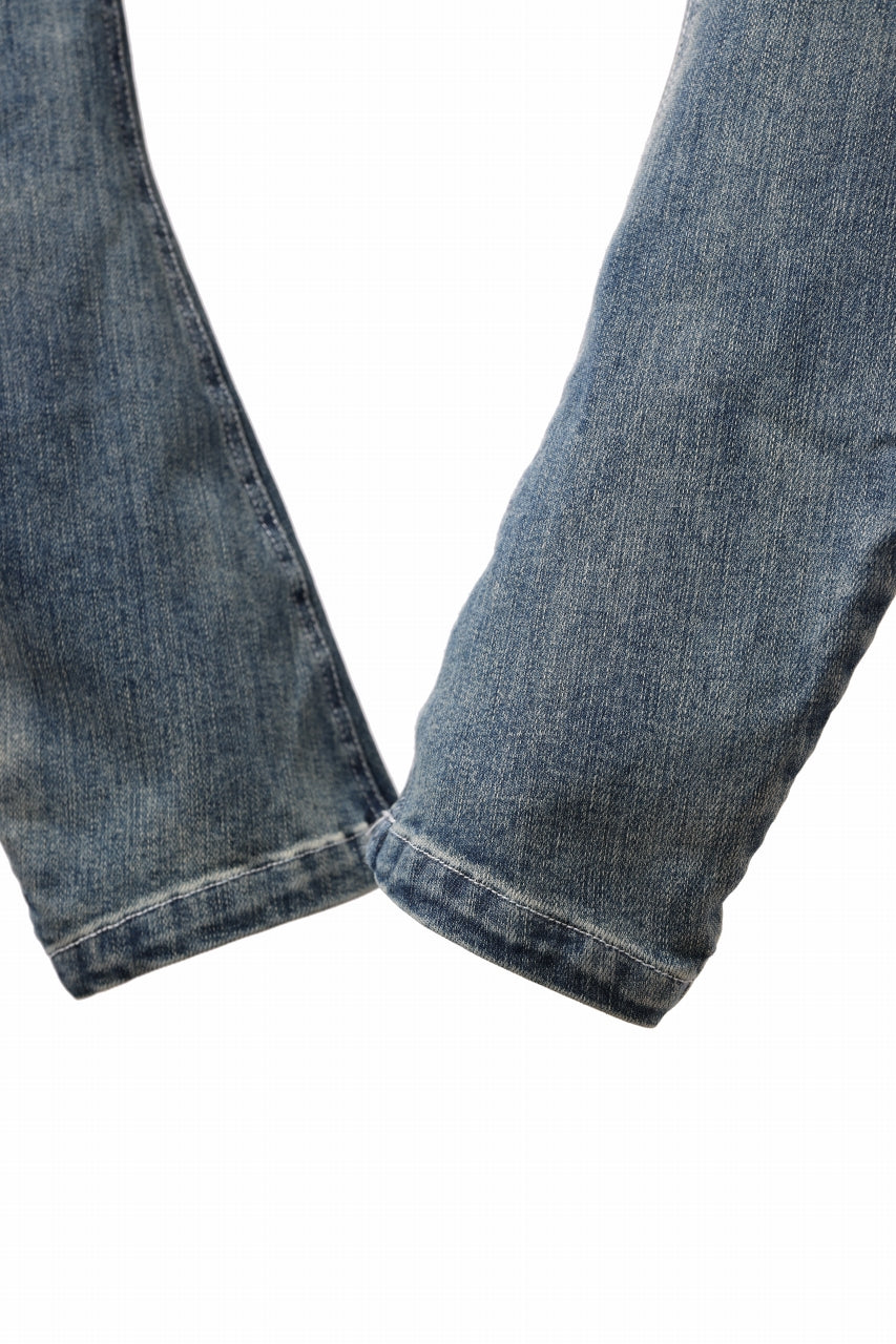 A.F ARTEFACT SARROUEL SKINNY PANTS / FADED AGEING DENIM (BLUE)の