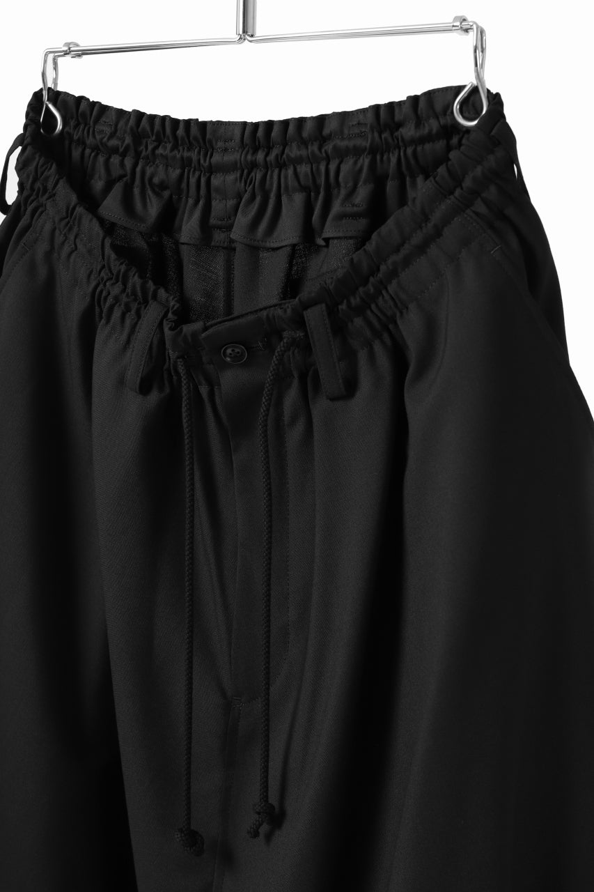 Y's BANG ON! No.9 SAROUEL WOOL TROPICAL PANTS (BLACK)の商品ページ