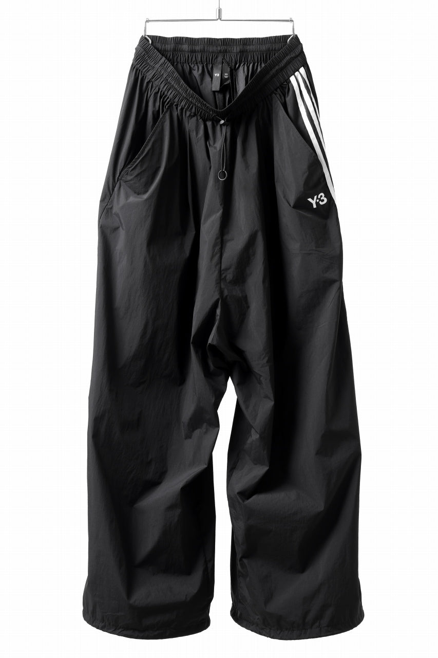 Y-3 Yohji Yamamoto THREE STRIPES SUPER WIDE PANTS / SILKY NYLON
