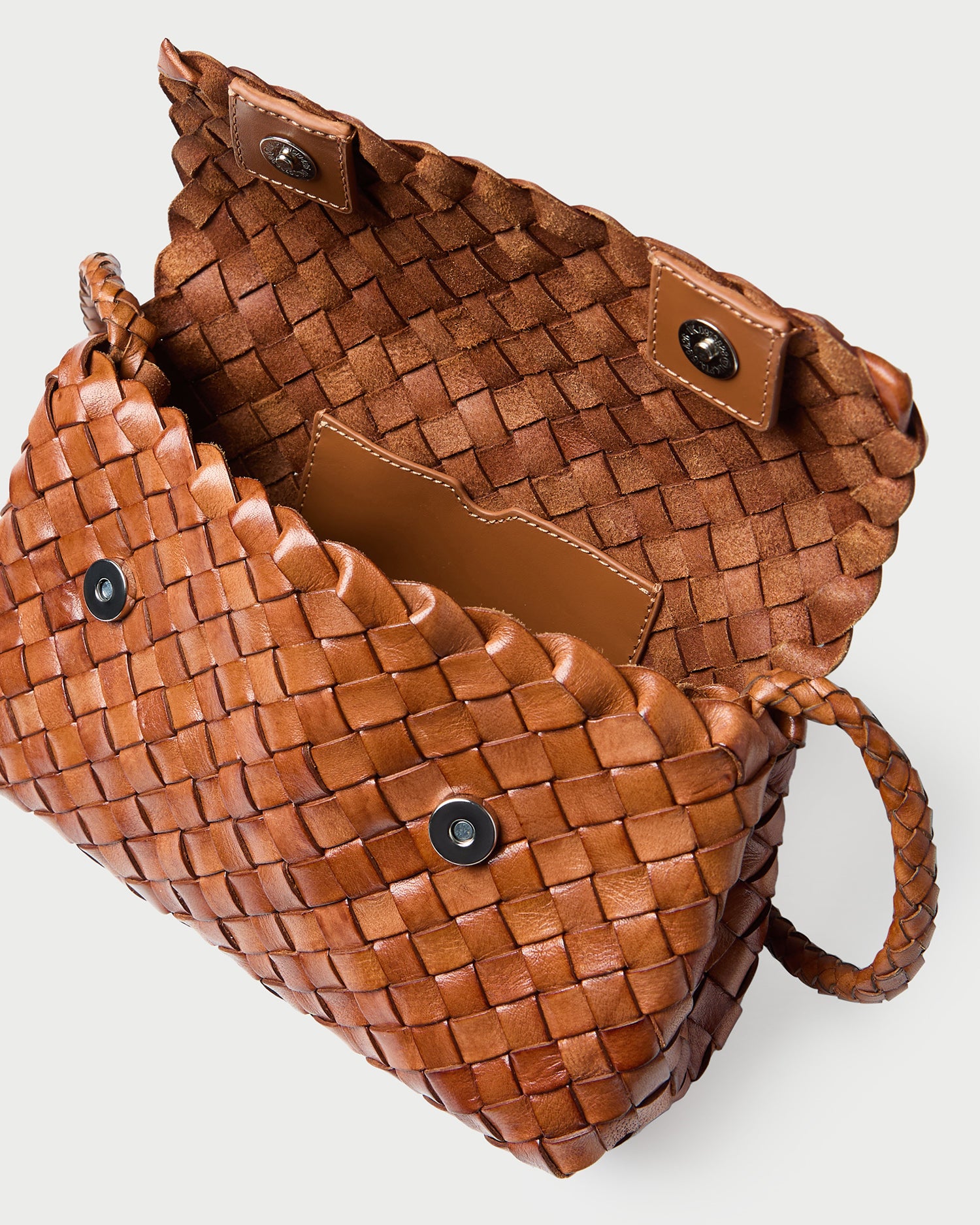 Vinnie Timber Woven Leather Crossbody | Handbags