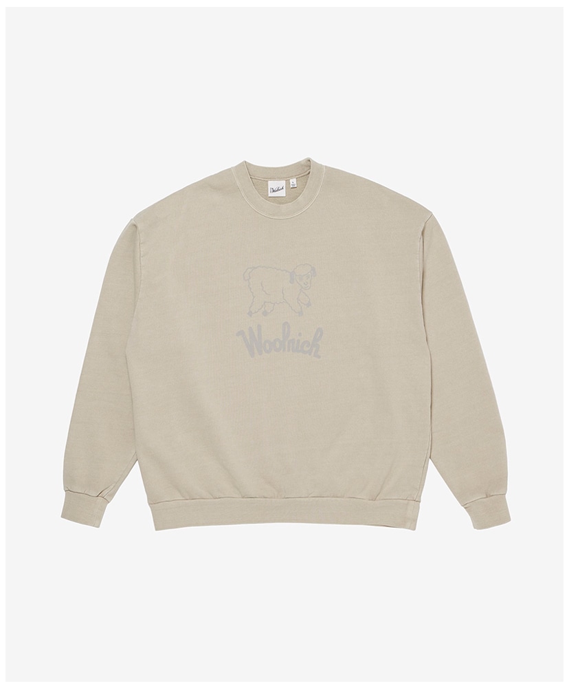 Running Sheep Sweatshirt(S(MEN) Charcoal/チャコール): WOOLRICH