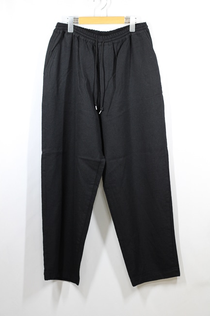 black comme des garcons 23aw エステル 縮絨パンツ black comme des