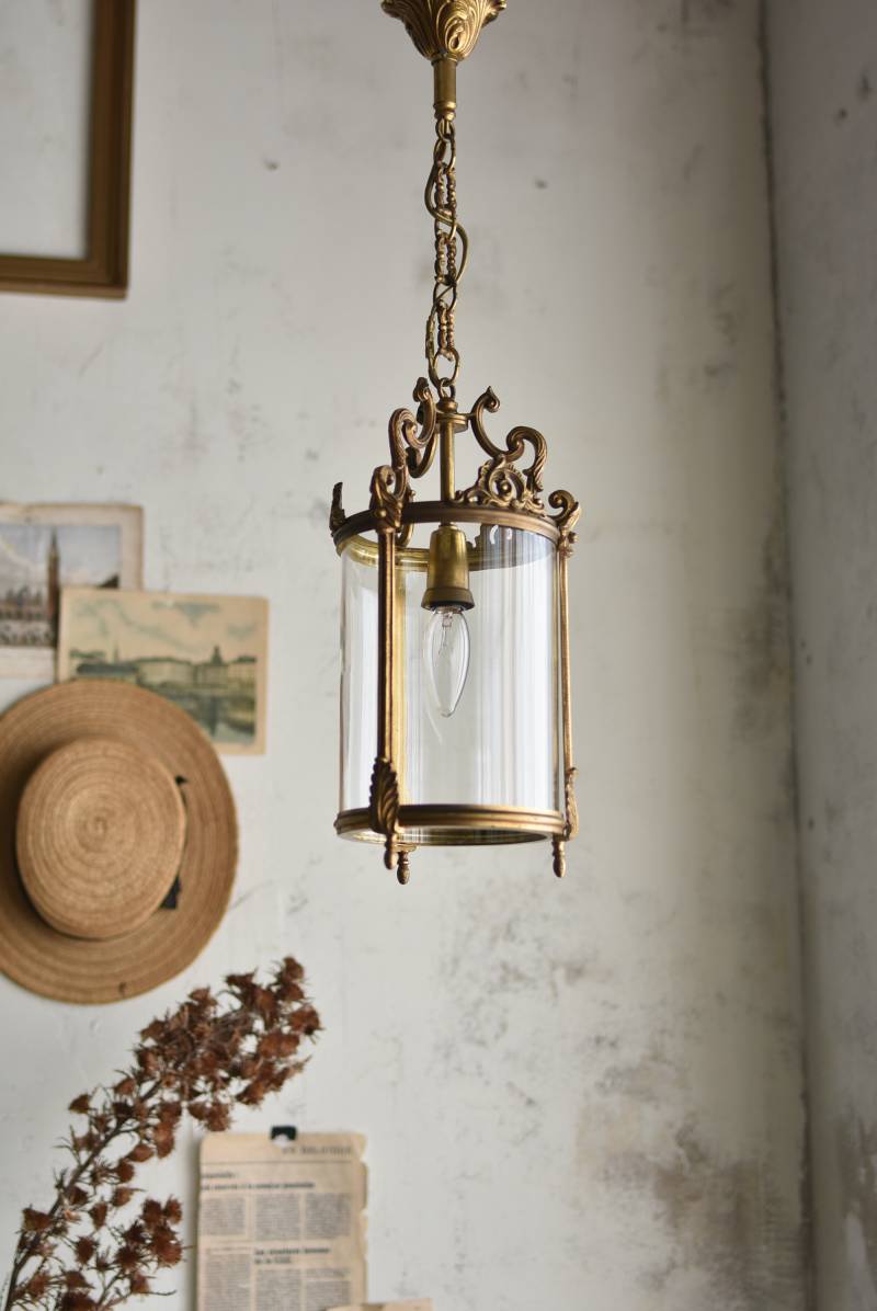 gー4.フランスアンティーク 吊り下げ ライト ソケット ランプ 店舗