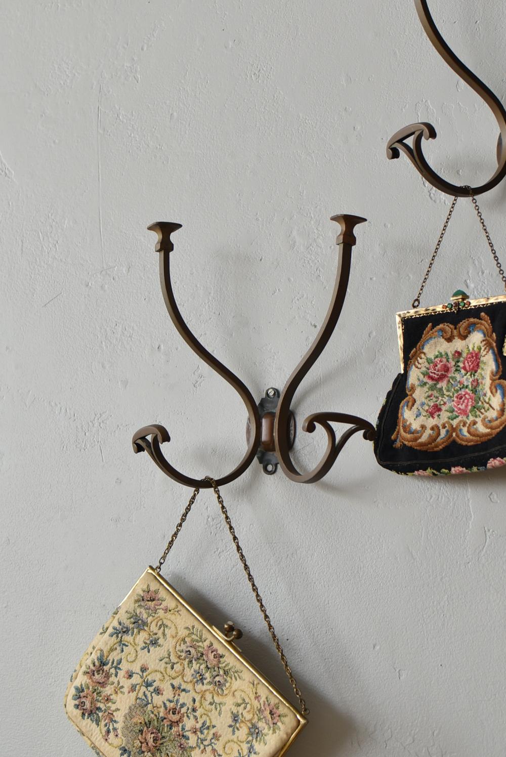 フランスアンティーク建具 アンティークフック.8A 真鍮フック