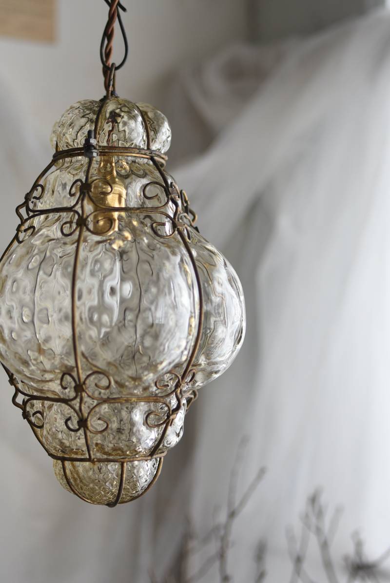 じゅん）独60年代 Doria ムラーノ・気泡ガラス ヴィンテージ・ランプ