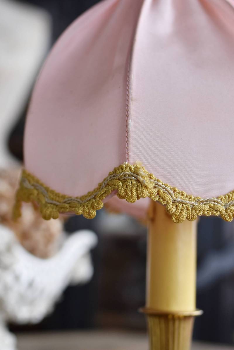 テーブルランプ.Pink フランスアンティーク照明 アンティークランプ