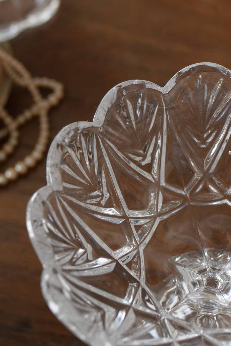 Anna Hutte/アンナヒュッテ クリスタルコンポート ヴィンテージ Anna