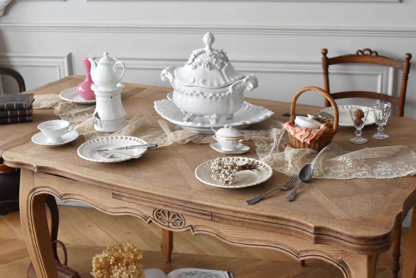 フレンチ伸縮テーブル.20 フランスアンティーク家具 ダイニング