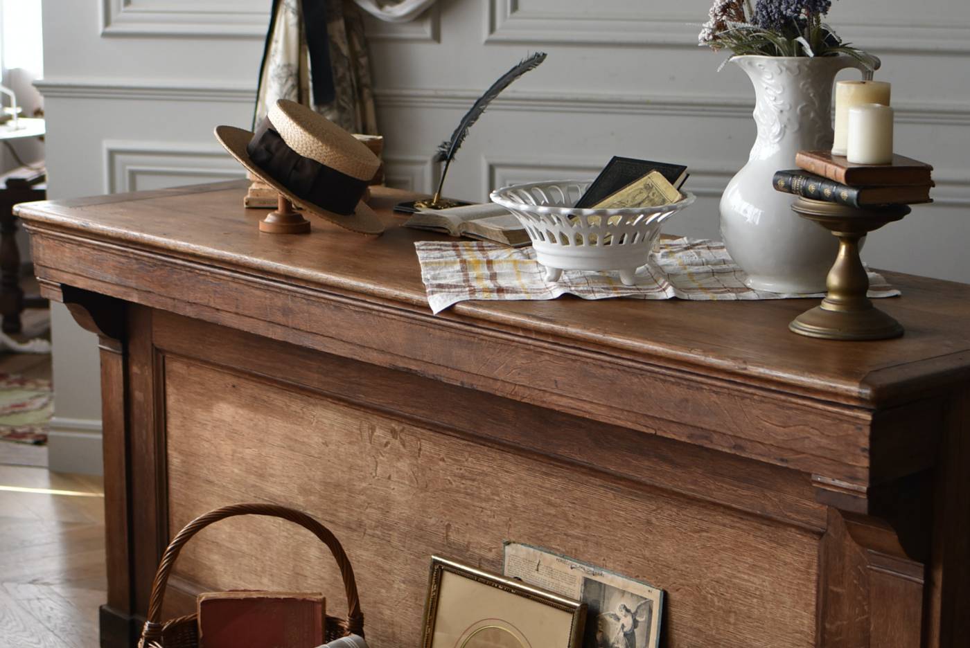 フランス アンティーク Double Door ドア テーブル チェア