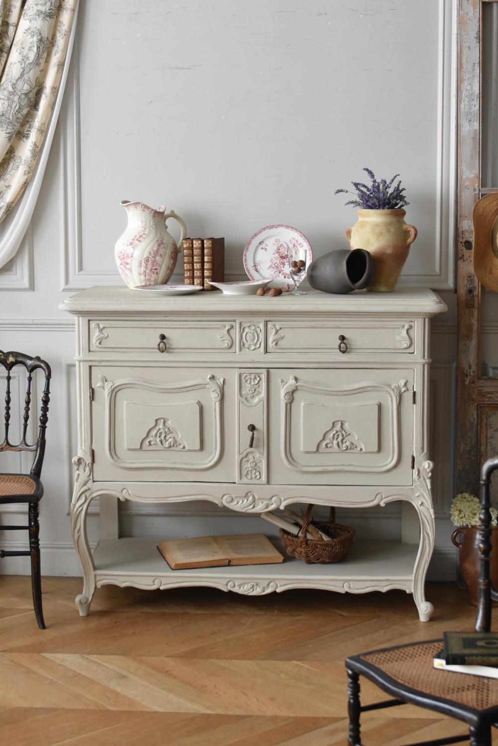 アンティークサイドボード.6 フレンチコンソールテーブル キャビネット