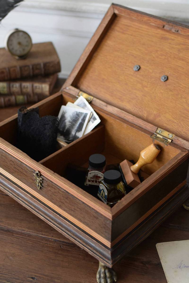 木製ジュエリーボックス.3 フランス アンティーク雑貨 小物入れ