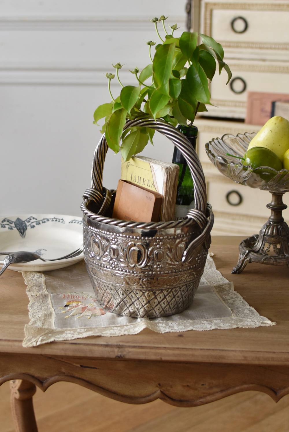 激レア】アンティーク バスケット 小物入れ 楽天市場】蓋 付き