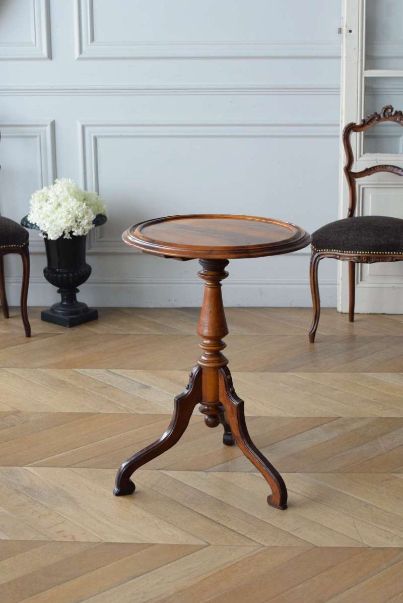 フランスアンティーク家具 フレンチサイドテーブル.7 ラウンドテーブル