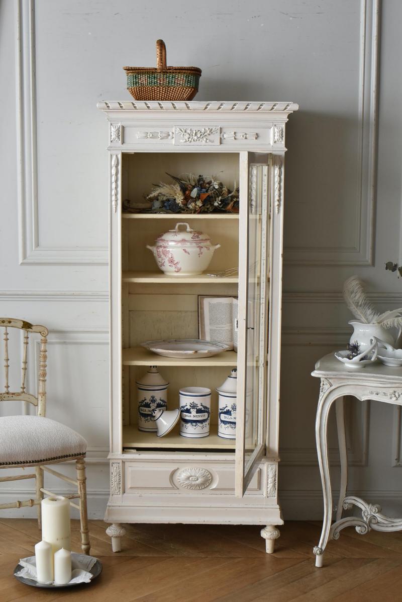 フランスアンティーク家具 アンティークガラスキャビネット.20