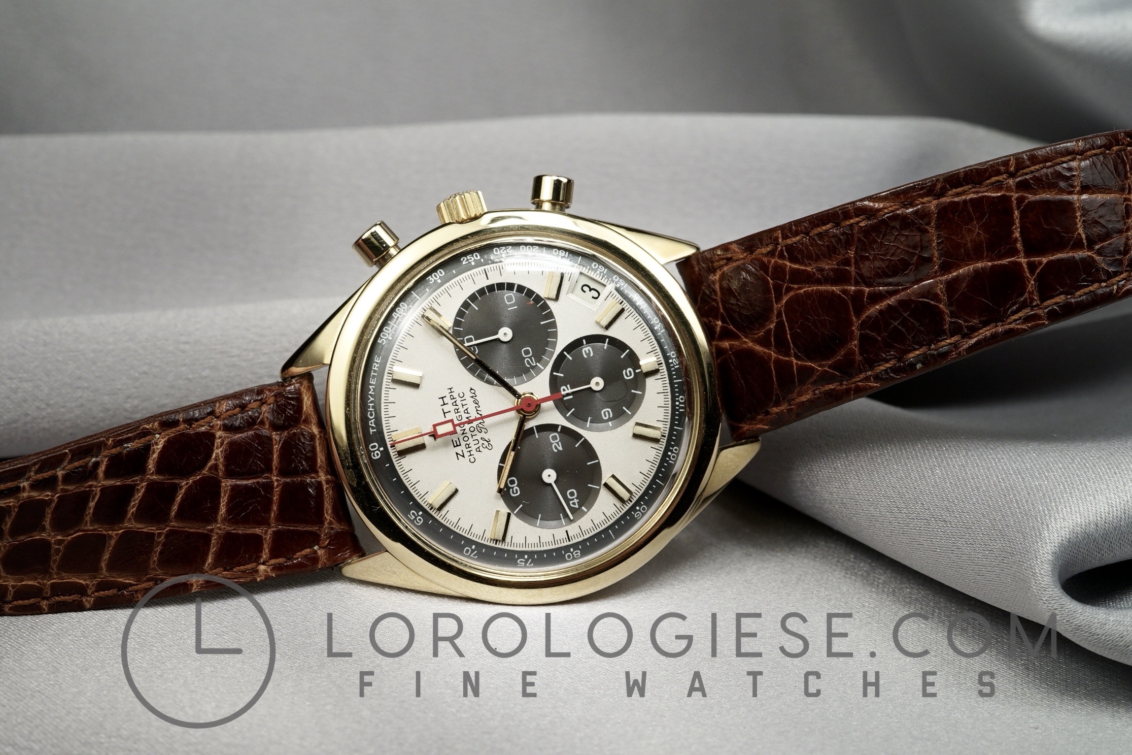 Zenith - El Primero Ref. G581 Original 1969 18kt. Gold Chronograph