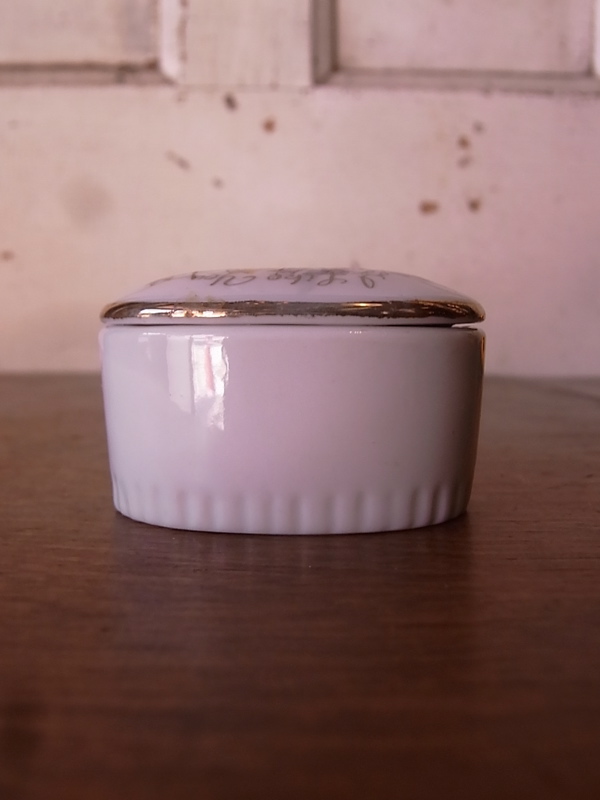 1950'S ピルケース 小物入れ ピルボックス 薬入れ 陶器 I LIKE YOU