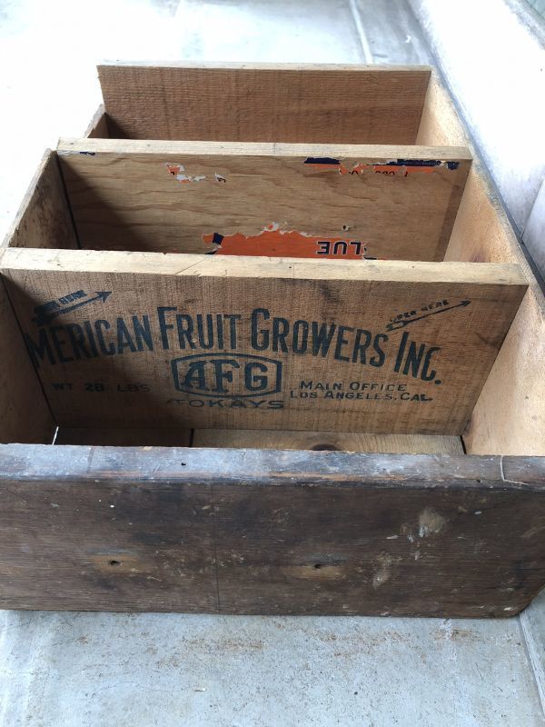 1930'S 40'S 50'S FRIUT CRATE ベジタブル箱 フルーツBOX ウッド