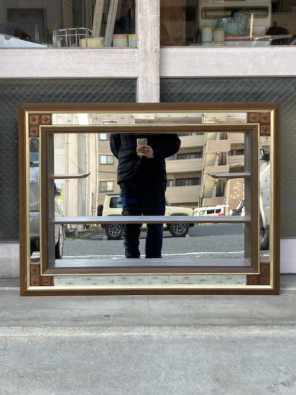 1950'S TURNER wall accessory シャドーBOX 大型 ミラー 陳列棚 壁掛け