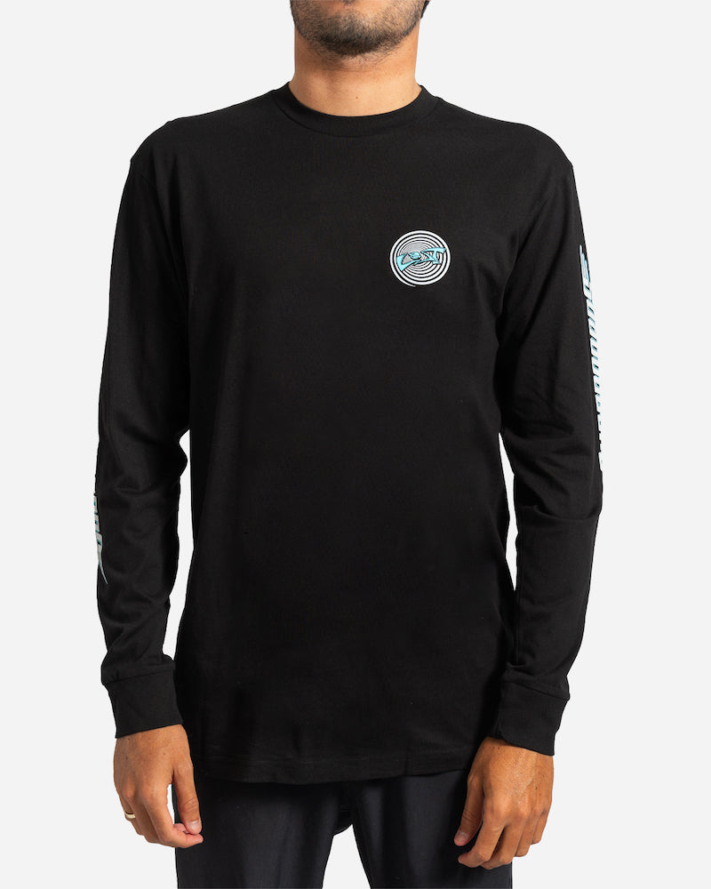 Team Lost Long Sleeve Tee Black With Cyan – Lost Enterprises