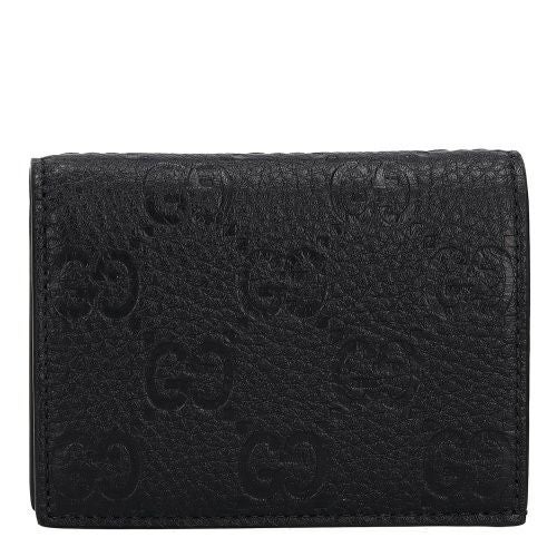 グッチ GUCCI 二つ折り財布 レディース GGマトラッセ ブラック 723799