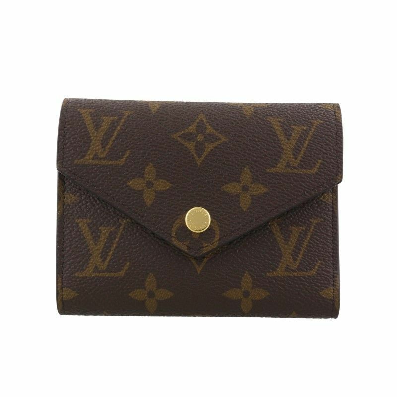 送料込み】LOUIS VUITTON 三つ折り財布 ブラウン 中古・古着通販