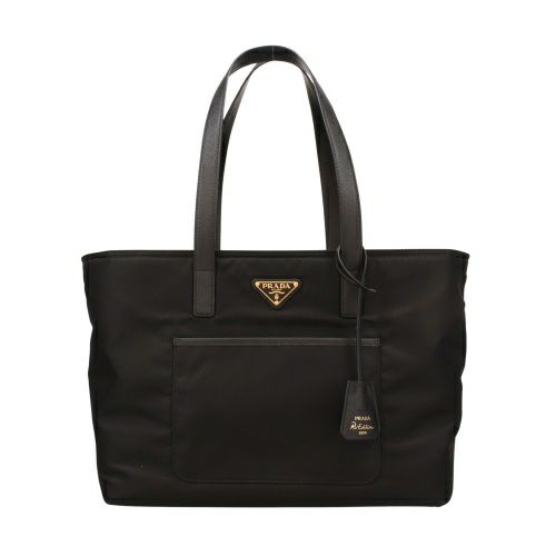 プラダ トートバッグ レディース ブラック PRADA 1BG555 V OOO R064
