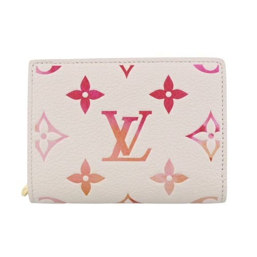 ルイヴィトン モノグラム ポルトフォイユ リサ ピンク 折り財布 コイン