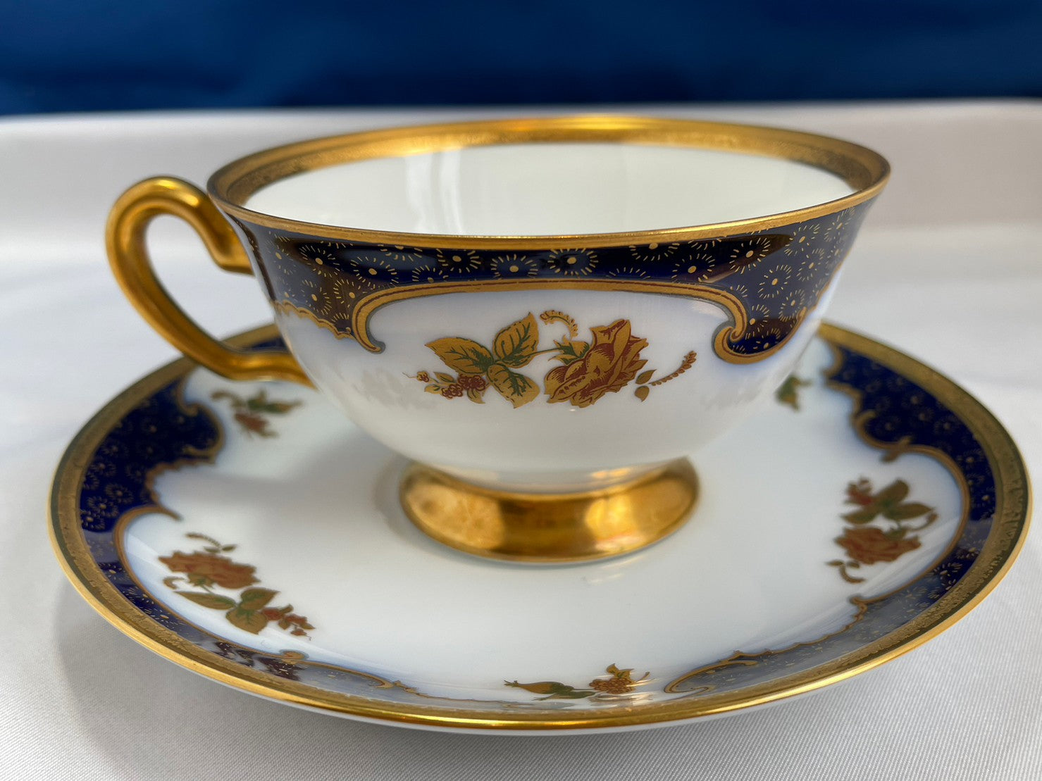 大倉陶園 瑠璃金彩雅楽器 モチーフ 酒器 盃 3個セット 大倉陶園 瑠璃