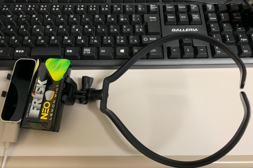 Leap motion ネックマウンタ付き LEAP MOTION ネックストラップと